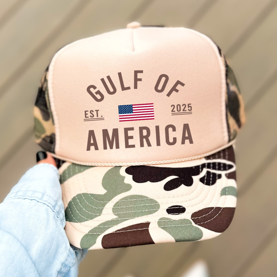 Gulf of America Classic Foam Camo Trucker Hat