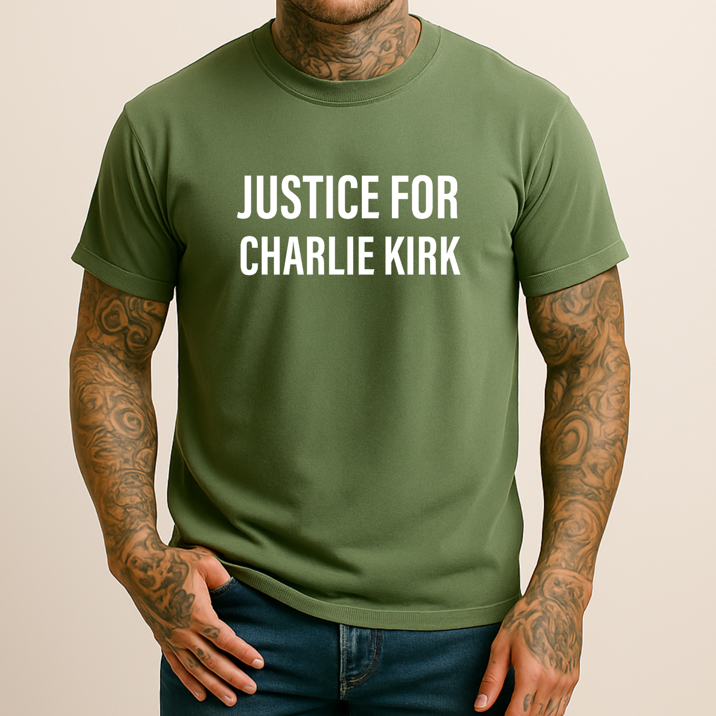 Justice for Charlie Kirk Men's Comfort Colors T-Shirt