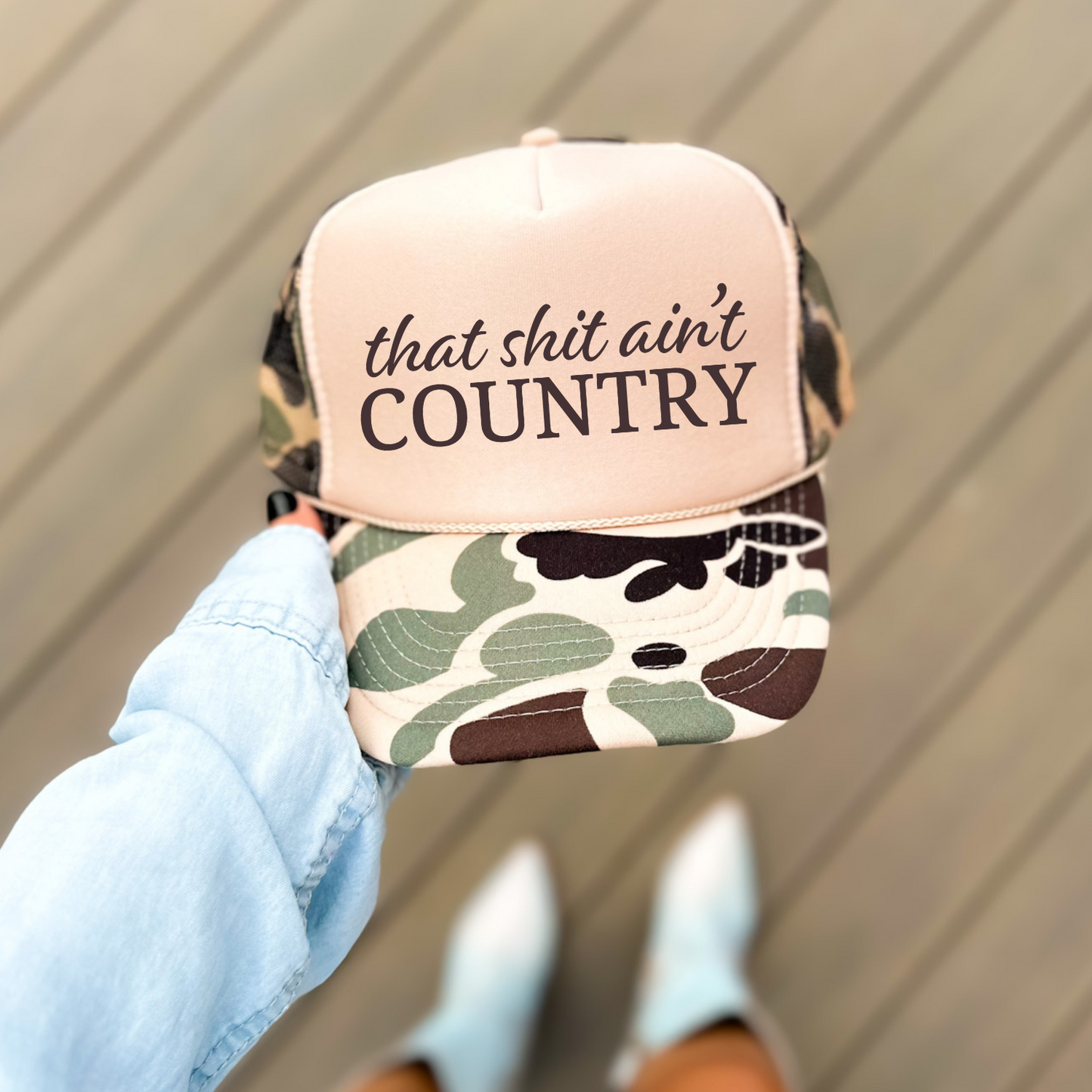 That Ain't Country Funny Sassy Southern Summer Classic Foam Trucker Hat