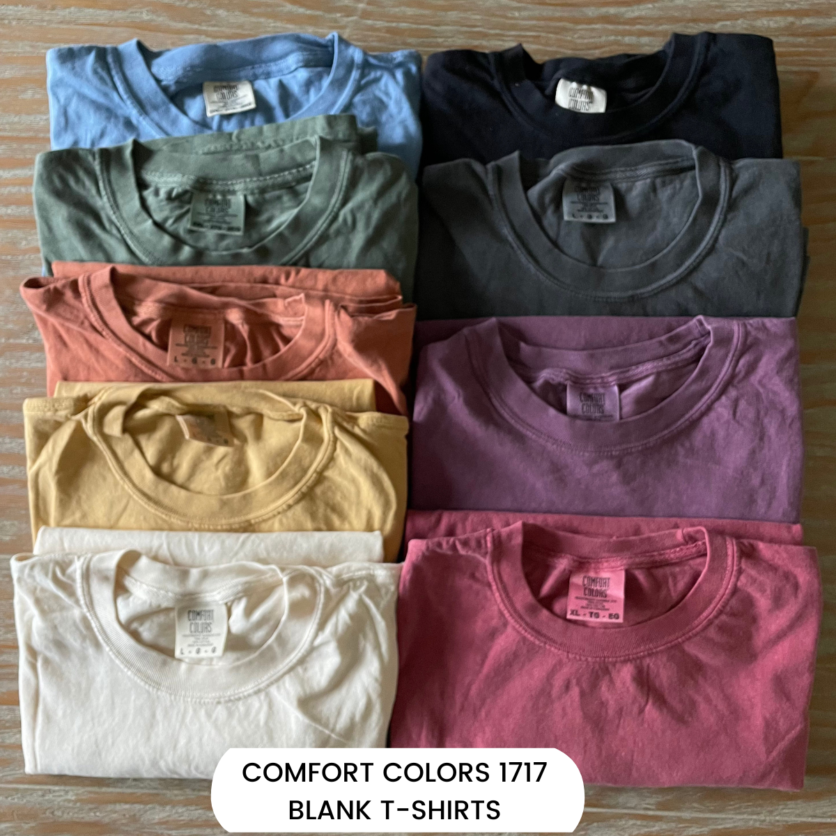 BLANK COMFORT COLORS 1717 TEES TSHIRT