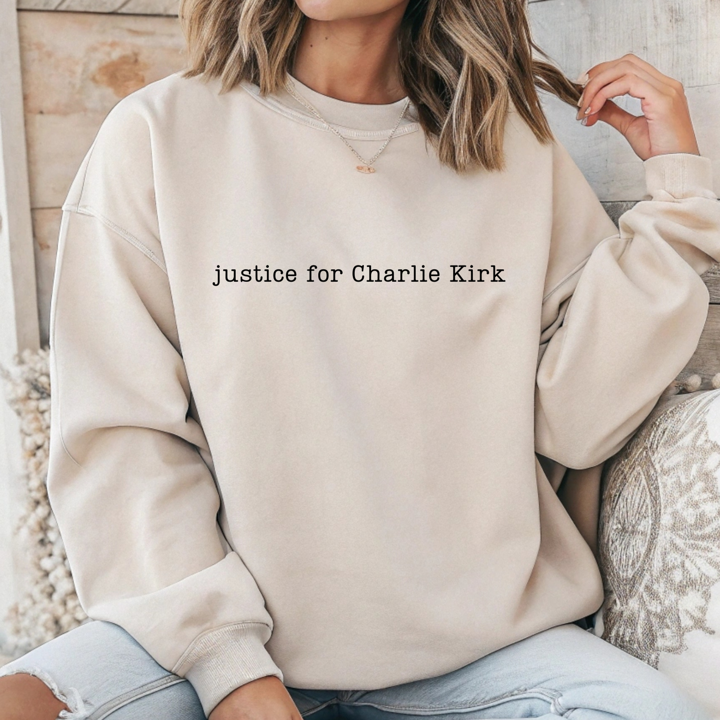 Justice For Charlie Kirk Gildan Sweatshirt