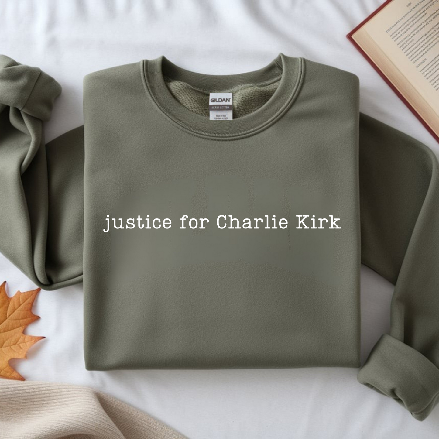 Justice For Charlie Kirk Gildan Sweatshirt