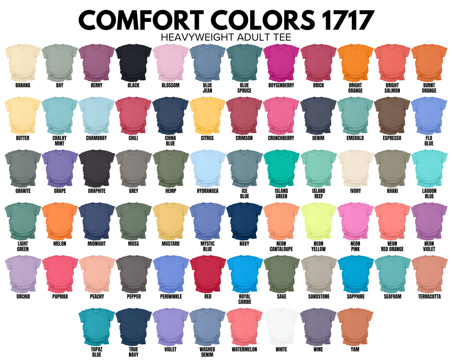 Blank Comfort Colors 1717 Women’s T-Shirt (Multiple Colors)