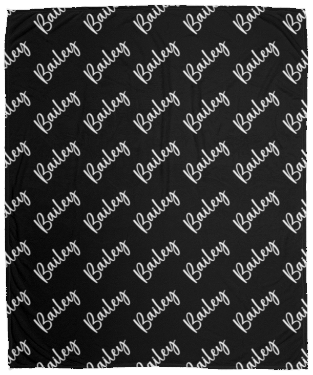 Personalized SnugglePlush™ Fleece Name Blanket - Brush Script