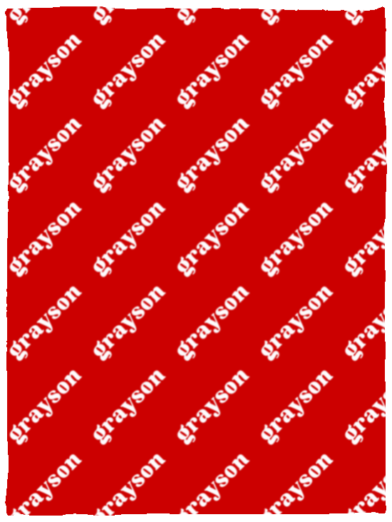 Personalized SnugglePlush™ Fleece Name Blanket - Serif Font