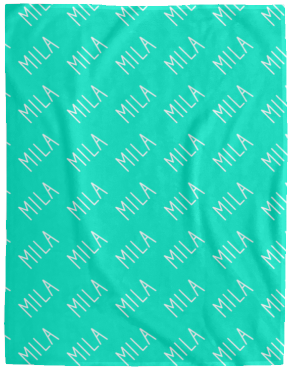 Personalized SnugglePlush™ Fleece Name Blanket - Handwritten Font