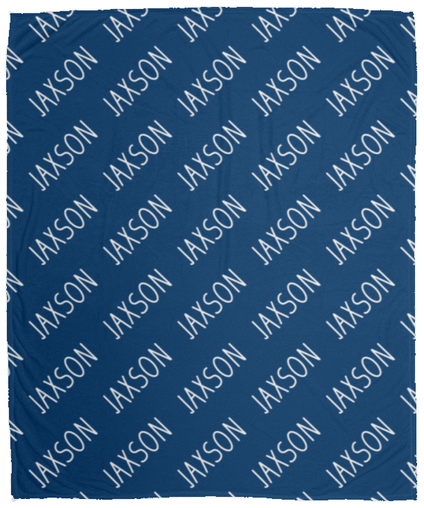 Personalized SnugglePlush™ Fleece Name Blanket - Handwritten Font