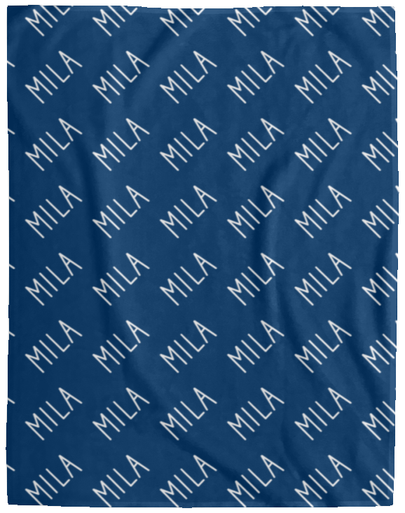 Personalized SnugglePlush™ Fleece Name Blanket - Handwritten Font