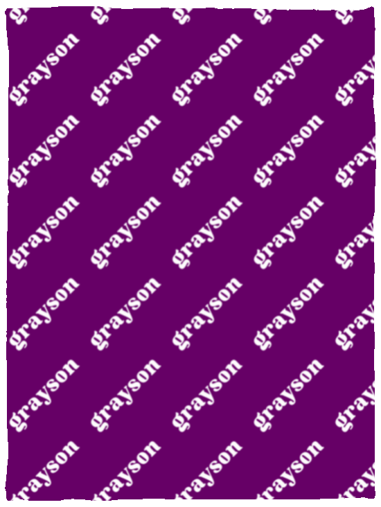 Personalized SnugglePlush™ Fleece Name Blanket - Serif Font