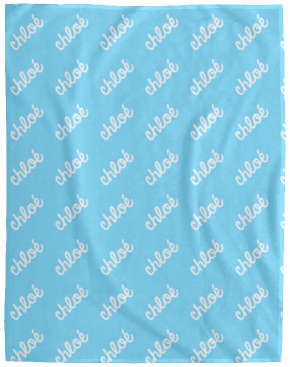 Personalized SnugglePlush™ Fleece Name Blanket - Classic Script