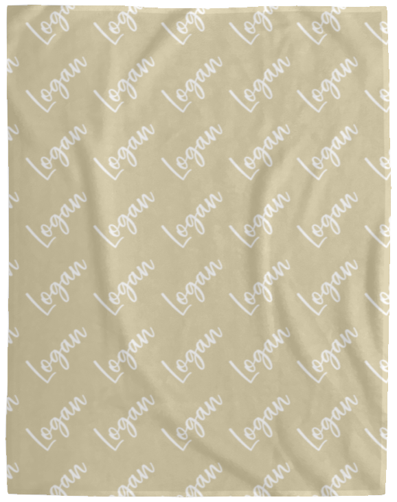 Personalized SnugglePlush™ Fleece Name Blanket - Brush Script