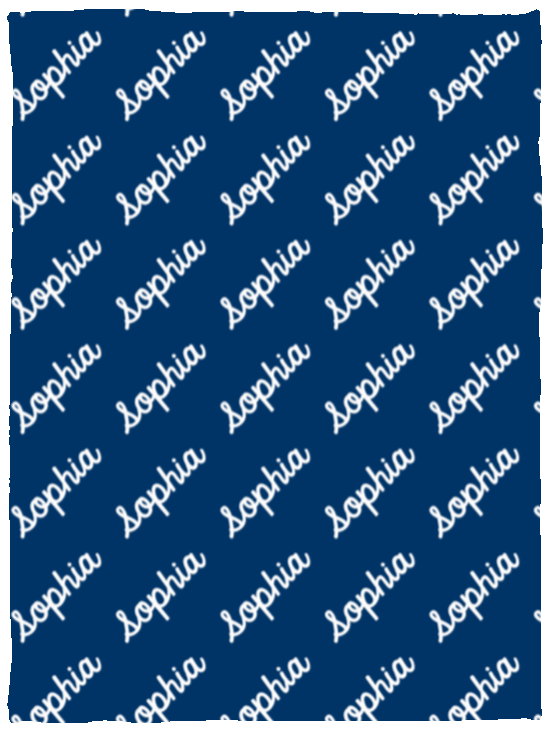 Personalized SnugglePlush™ Fleece Name Blanket - Classic Script