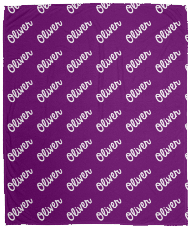 Personalized SnugglePlush™ Fleece Name Blanket - Classic Script