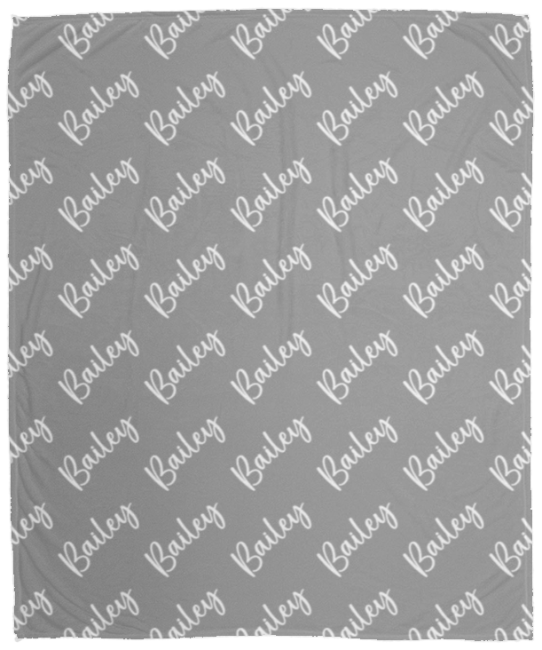 Personalized SnugglePlush™ Fleece Name Blanket - Brush Script