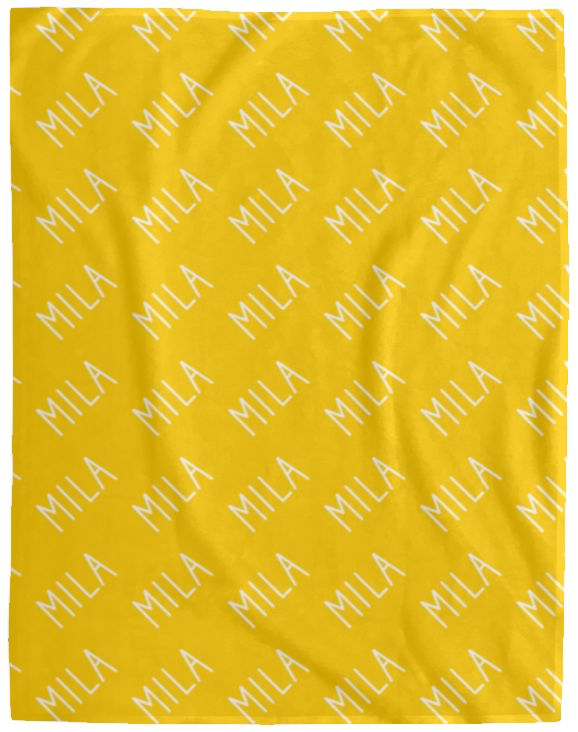 Personalized SnugglePlush™ Fleece Name Blanket - Handwritten Font