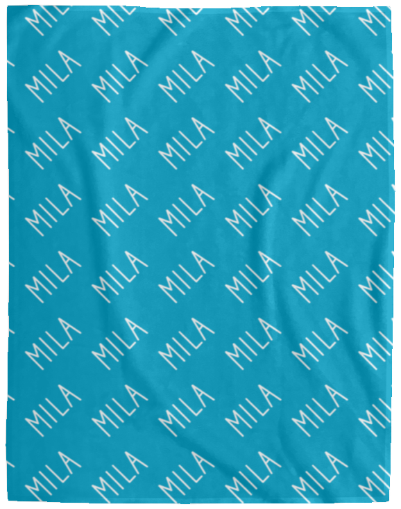 Personalized SnugglePlush™ Fleece Name Blanket - Handwritten Font