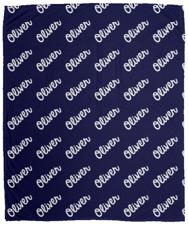 Personalized SnugglePlush™ Fleece Name Blanket - Classic Script