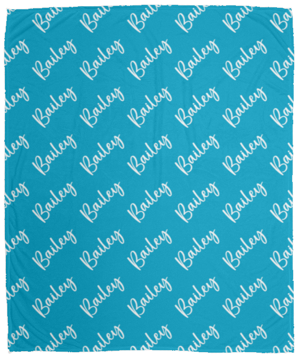 Personalized SnugglePlush™ Fleece Name Blanket - Brush Script