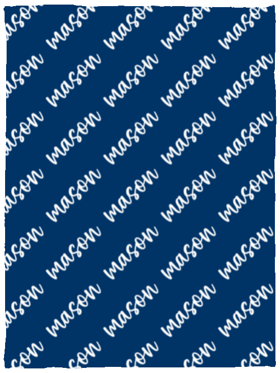 Personalized SnugglePlush™ Fleece Name Blanket - Brush Script