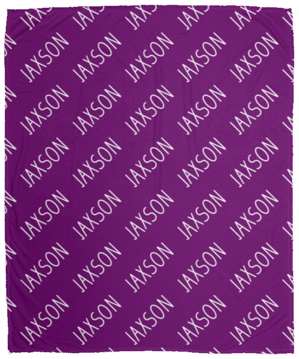 Personalized SnugglePlush™ Fleece Name Blanket - Handwritten Font