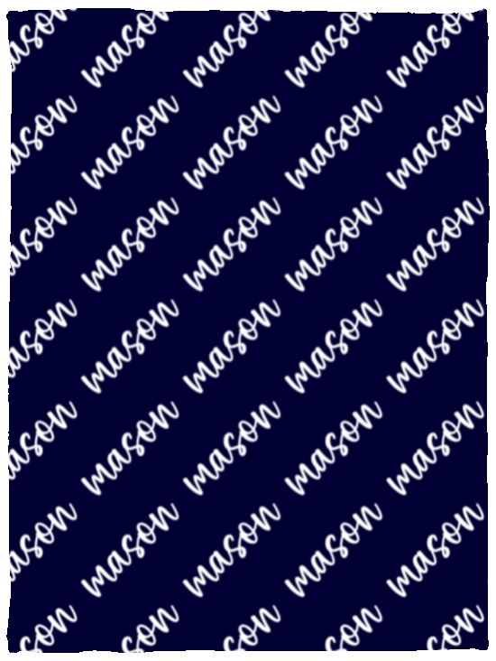 Personalized SnugglePlush™ Fleece Name Blanket - Brush Script
