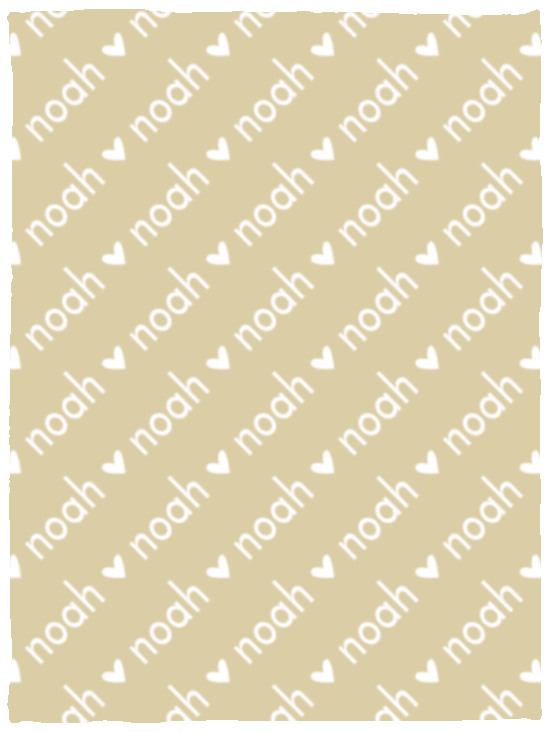 Personalized SnugglePlush™ Fleece Name Blanket - Sans Heart Font