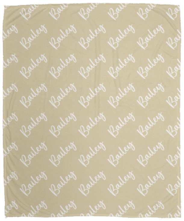 Personalized SnugglePlush™ Fleece Name Blanket - Brush Script