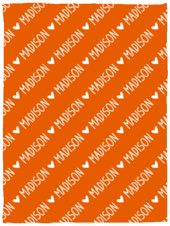 Personalized SnugglePlush™ Fleece Name Blanket - Handwritten Heart Font