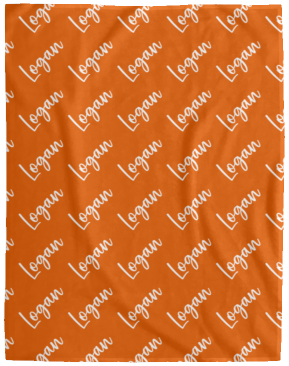 Personalized SnugglePlush™ Fleece Name Blanket - Brush Script