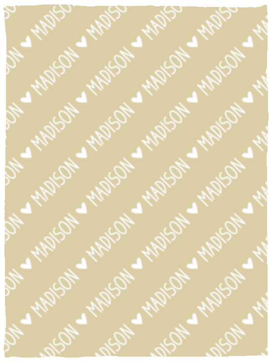 Personalized SnugglePlush™ Fleece Name Blanket - Handwritten Heart Font