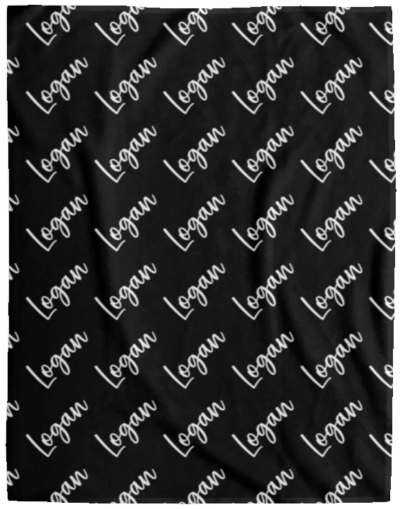 Personalized SnugglePlush™ Fleece Name Blanket - Brush Script