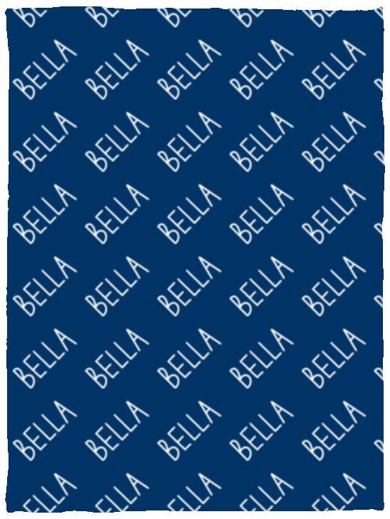 Personalized SnugglePlush™ Fleece Name Blanket - Handwritten Font