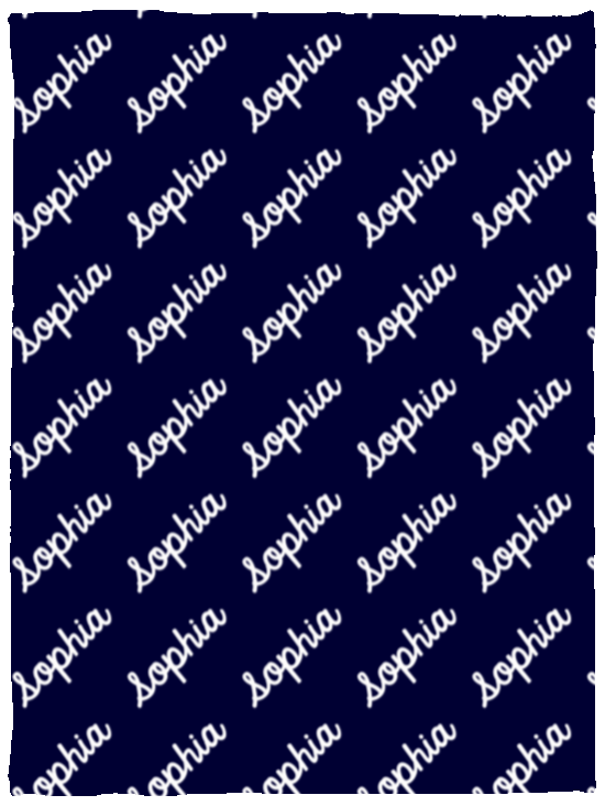 Personalized SnugglePlush™ Fleece Name Blanket - Classic Script