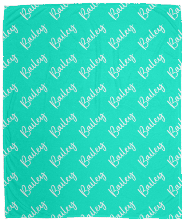 Personalized SnugglePlush™ Fleece Name Blanket - Brush Script