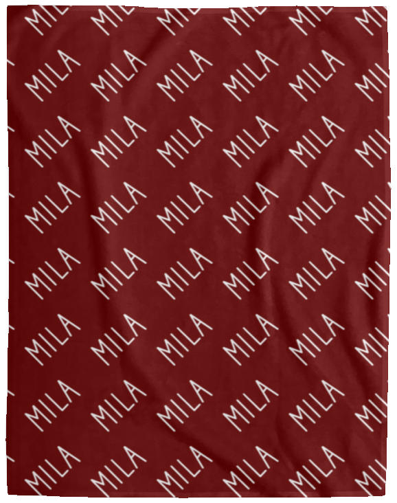 Personalized SnugglePlush™ Fleece Name Blanket - Handwritten Font