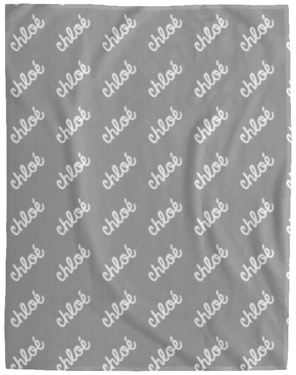 Personalized SnugglePlush™ Fleece Name Blanket - Classic Script