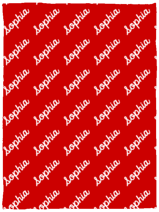 Personalized SnugglePlush™ Fleece Name Blanket - Classic Script