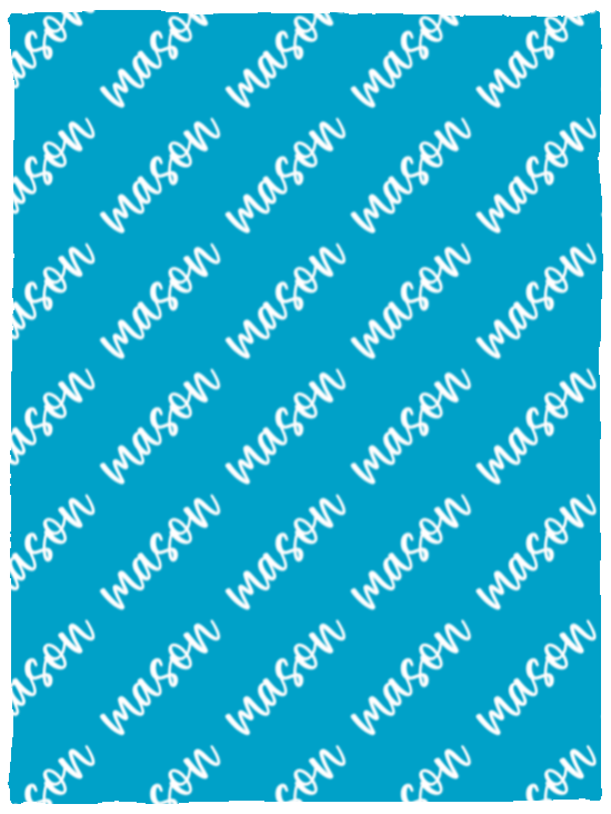 Personalized SnugglePlush™ Fleece Name Blanket - Brush Script
