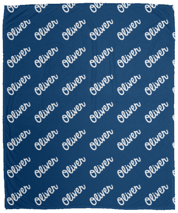 Personalized SnugglePlush™ Fleece Name Blanket - Classic Script