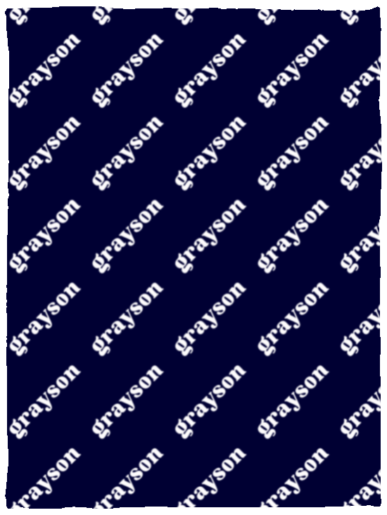 Personalized SnugglePlush™ Fleece Name Blanket - Serif Font
