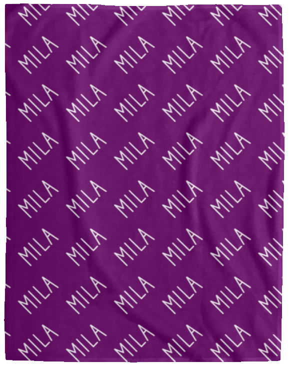 Personalized SnugglePlush™ Fleece Name Blanket - Handwritten Font