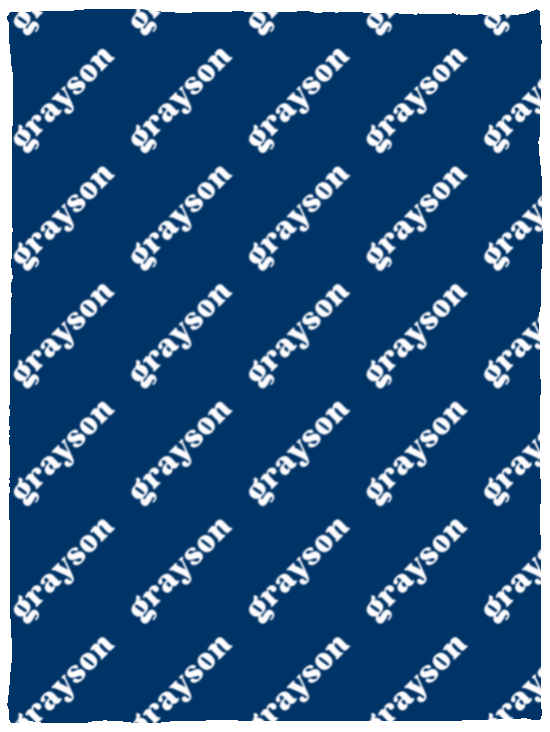 Personalized SnugglePlush™ Fleece Name Blanket - Serif Font