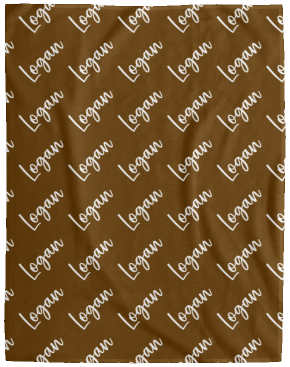 Personalized SnugglePlush™ Fleece Name Blanket - Brush Script