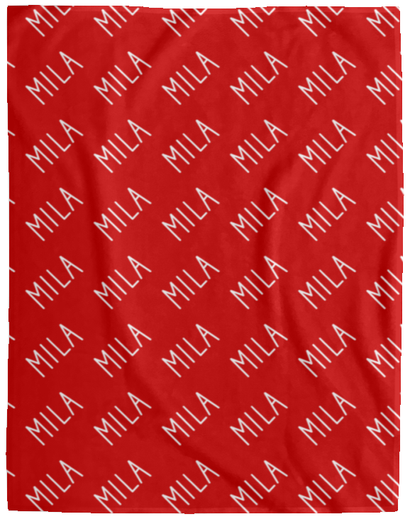 Personalized SnugglePlush™ Fleece Name Blanket - Handwritten Font
