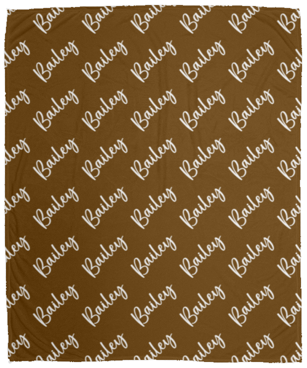 Personalized SnugglePlush™ Fleece Name Blanket - Brush Script