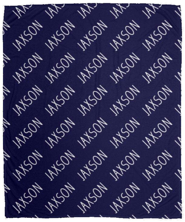Personalized SnugglePlush™ Fleece Name Blanket - Handwritten Font