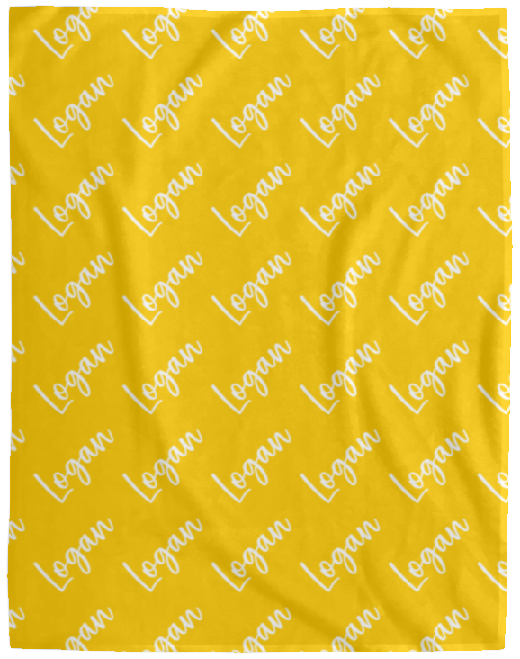 Personalized SnugglePlush™ Fleece Name Blanket - Brush Script