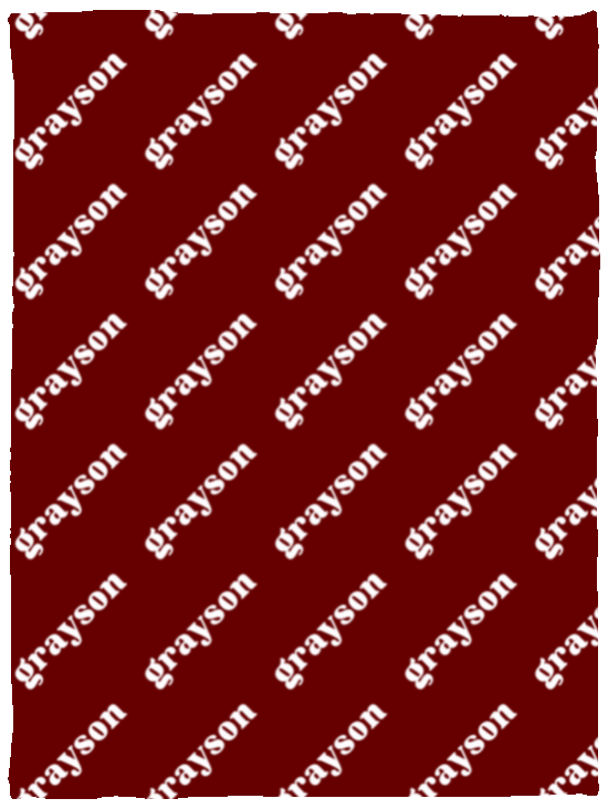 Personalized SnugglePlush™ Fleece Name Blanket - Serif Font