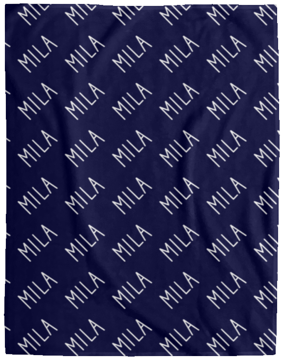 Personalized SnugglePlush™ Fleece Name Blanket - Handwritten Font