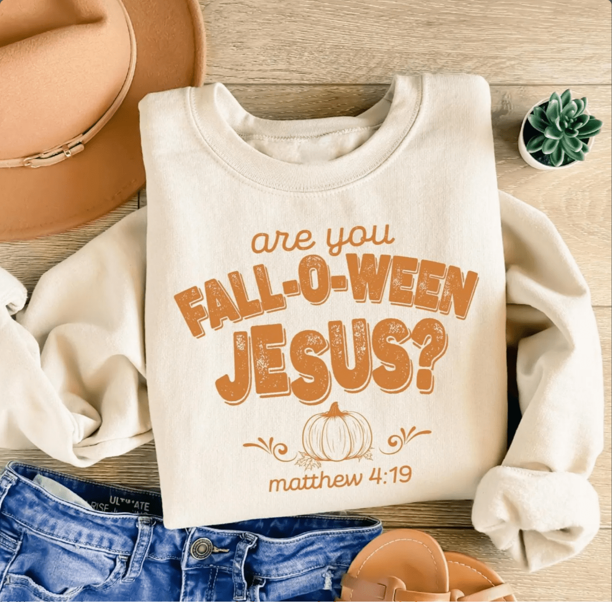 Are You Fall - O - Ween Jesus Sweatshirt Christian Fall Sweater Sweater